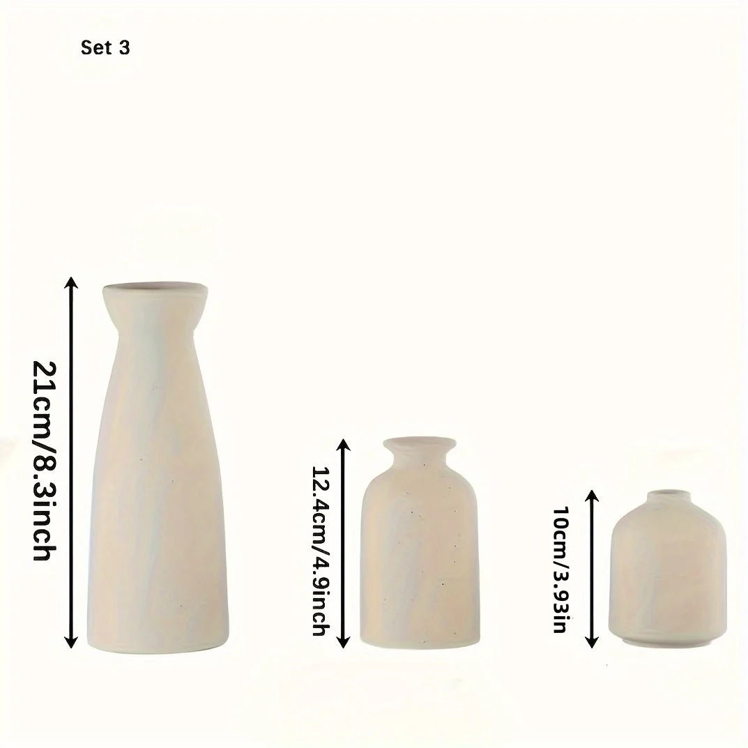 Yara Skulpturales Keramikvase-Set